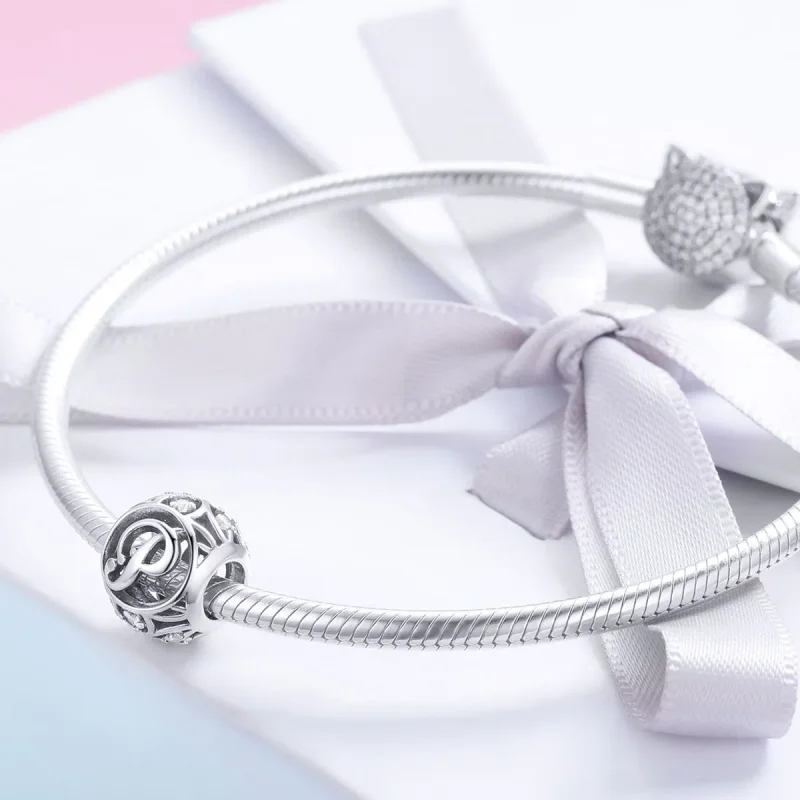 (kép) PANDORA típusú P betű Charm - SCC738-P - Megtekintés 4