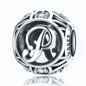(kép) PANDORA típusú P betű Charm - SCC738-P