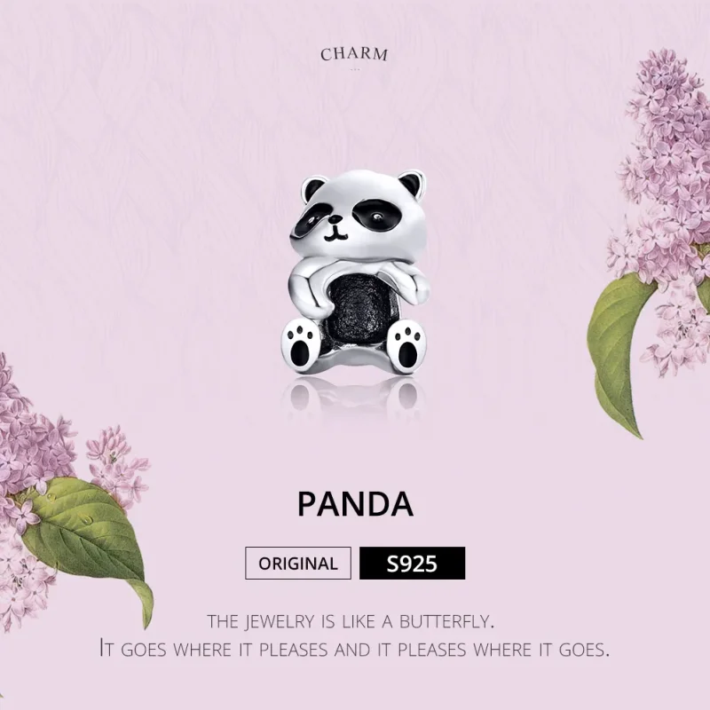 (kép) PANDORA típusú panda charm - SCC1175 - Megtekintés 2