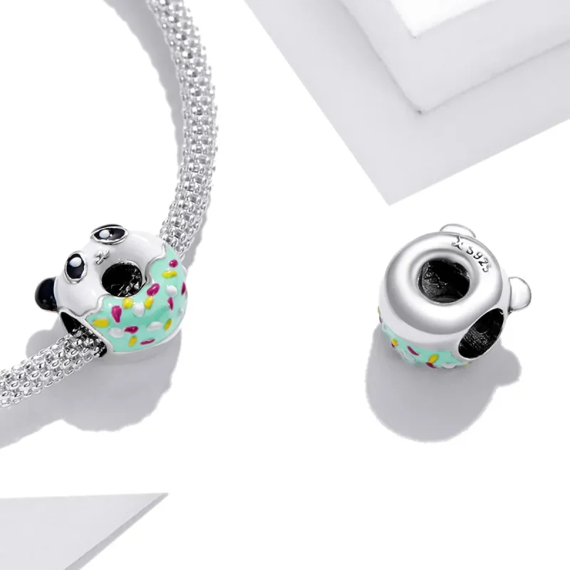 (kép) PANDORA típusú Panda fánk Charm - SCC1875 - Megtekintés 4