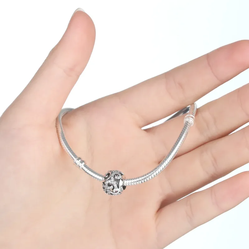 (kép) PANDORA típusú pavé charm - SCC021 - Megtekintés 2