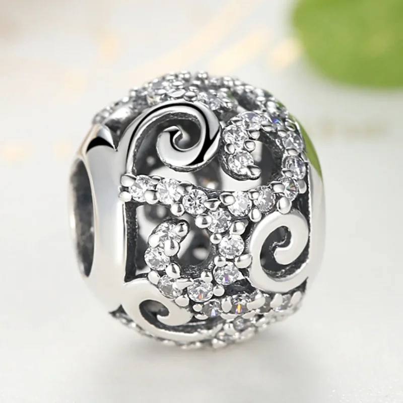 (kép) PANDORA típusú pavé charm - SCC021 - Megtekintés 3