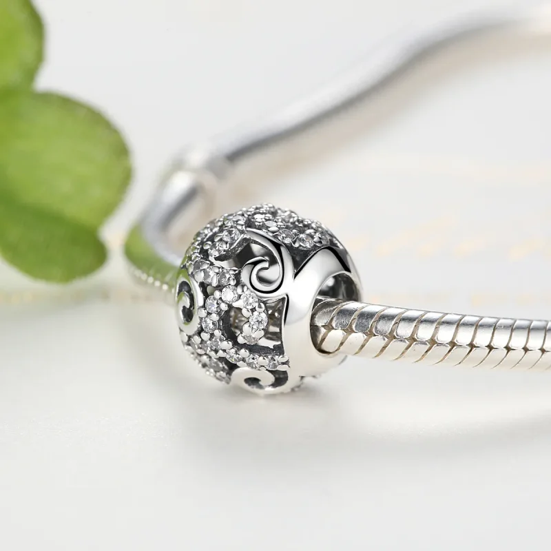 (kép) PANDORA típusú pavé charm - SCC021 - Megtekintés 4