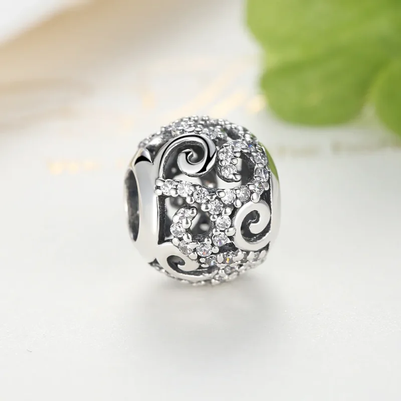 (kép) PANDORA típusú pavé charm - SCC021 - Megtekintés 5