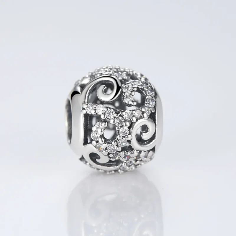 (kép) PANDORA típusú pavé charm - SCC021 - Megtekintés 6