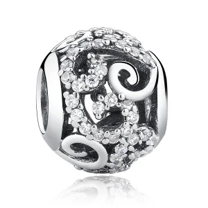(kép) PANDORA típusú pavé charm - SCC021