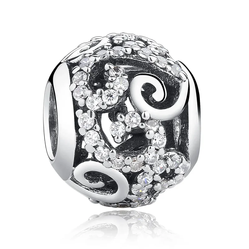 (kép) PANDORA típusú pavé charm - SCC021