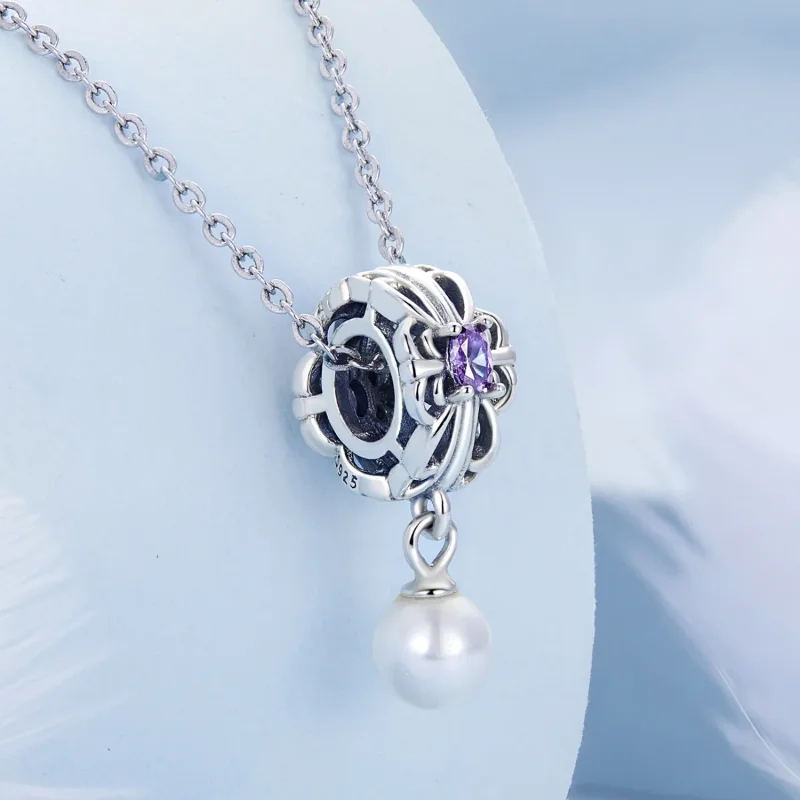 (kép) PANDORA típusú Pearl Streamer Charm - BSC638 - Megtekintés 2