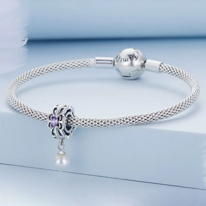 (kép) PANDORA típusú Pearl Streamer Charm - BSC638 - Megtekintés 3