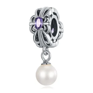 PANDORA típusú Pearl Streamer Charm - BSC638 (kép) PANDORA típusú Pearl Streamer Charm - BSC638
