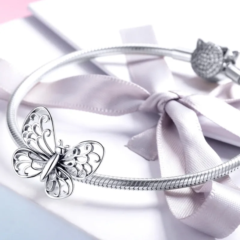 (kép) PANDORA típusú pillangó charm - BSC062 - Megtekintés 3