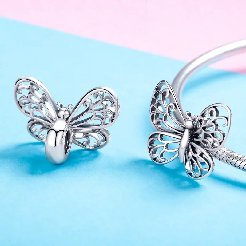 (kép) PANDORA típusú pillangó charm - BSC062 - Megtekintés 4