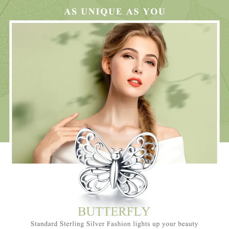 (kép) PANDORA típusú pillangó charm - BSC062 - Megtekintés 6