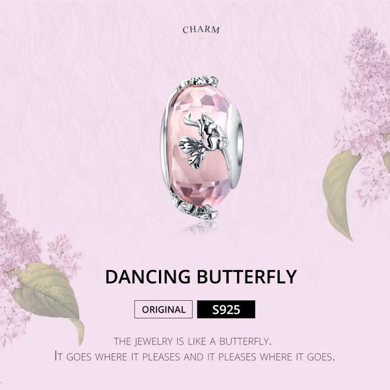 (kép) PANDORA típusú pillangó charm - SCC1285 - Megtekintés 2