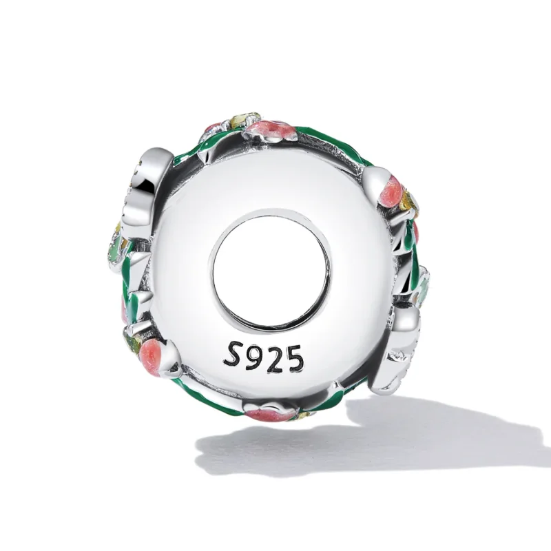 (kép) PANDORA típusú Pillangó virág spacer charm - SCC2251 - Megtekintés 3