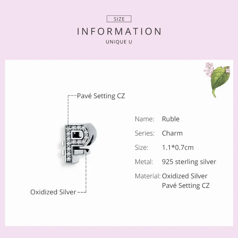 (kép) PANDORA típusú pénznem rubel charm - SCC1271 - Megtekintés 3