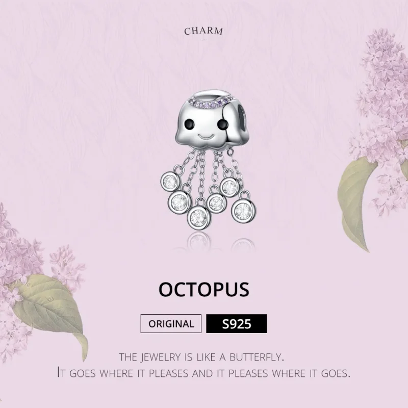 (kép) PANDORA típusú polip charm - BSC081 - Megtekintés 5