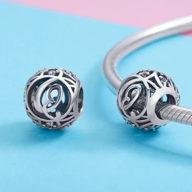(kép) PANDORA típusú Q betű Charm - SCC738-Q - Megtekintés 3