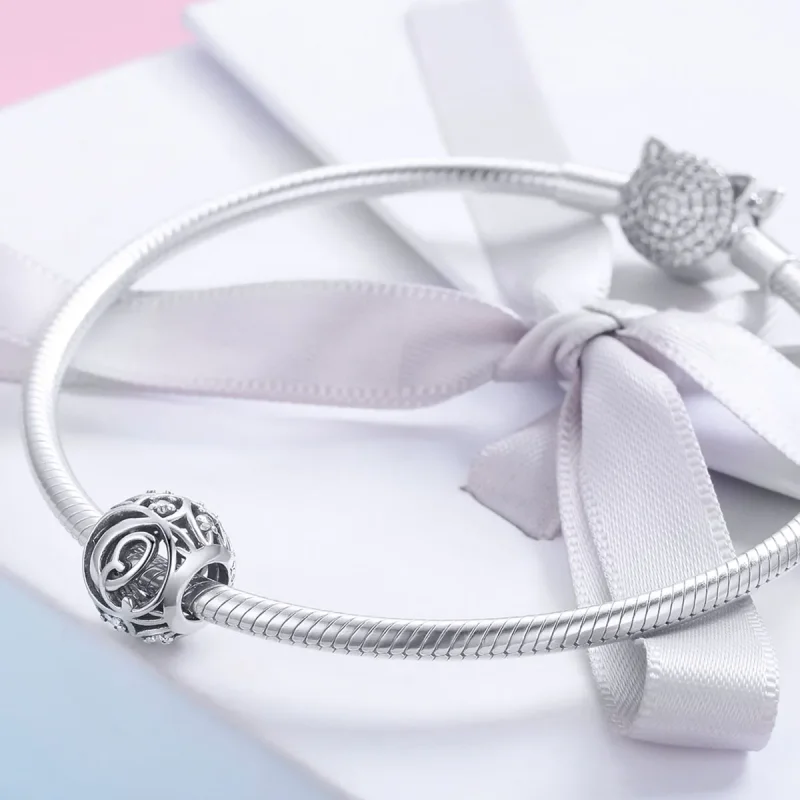 (kép) PANDORA típusú Q betű Charm - SCC738-Q - Megtekintés 4