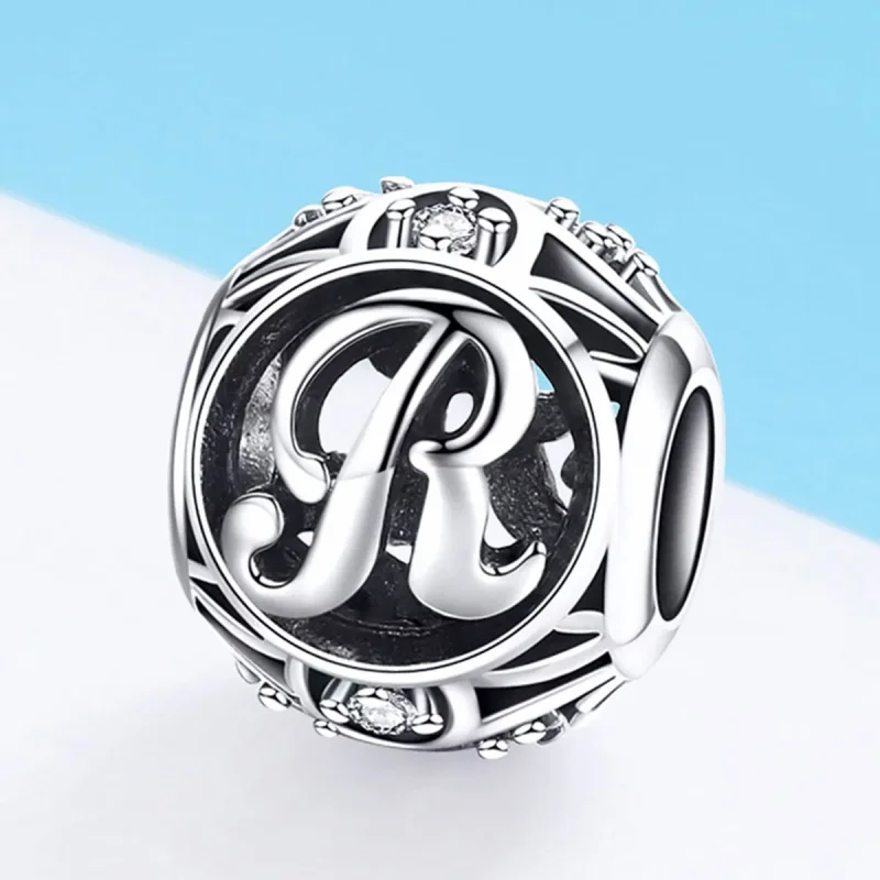 (kép) PANDORA típusú R-betű Charm - SCC738-R - Megtekintés 2