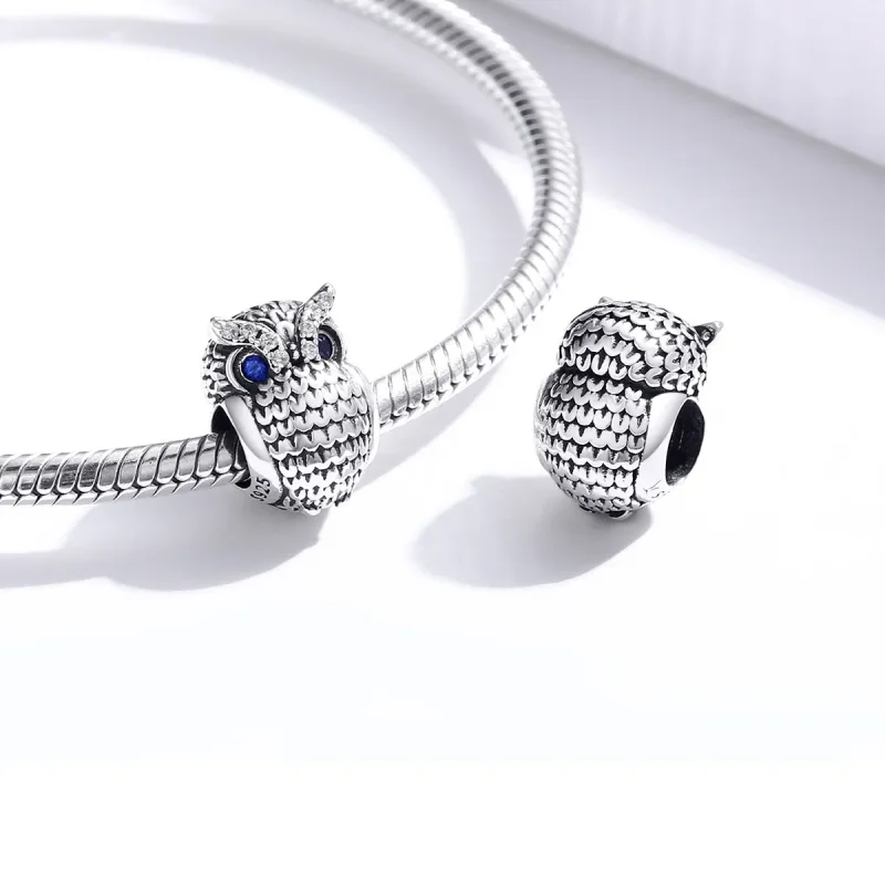 (kép) PANDORA típusú ragyogó bagoly charm - SCC1607 - Megtekintés 4