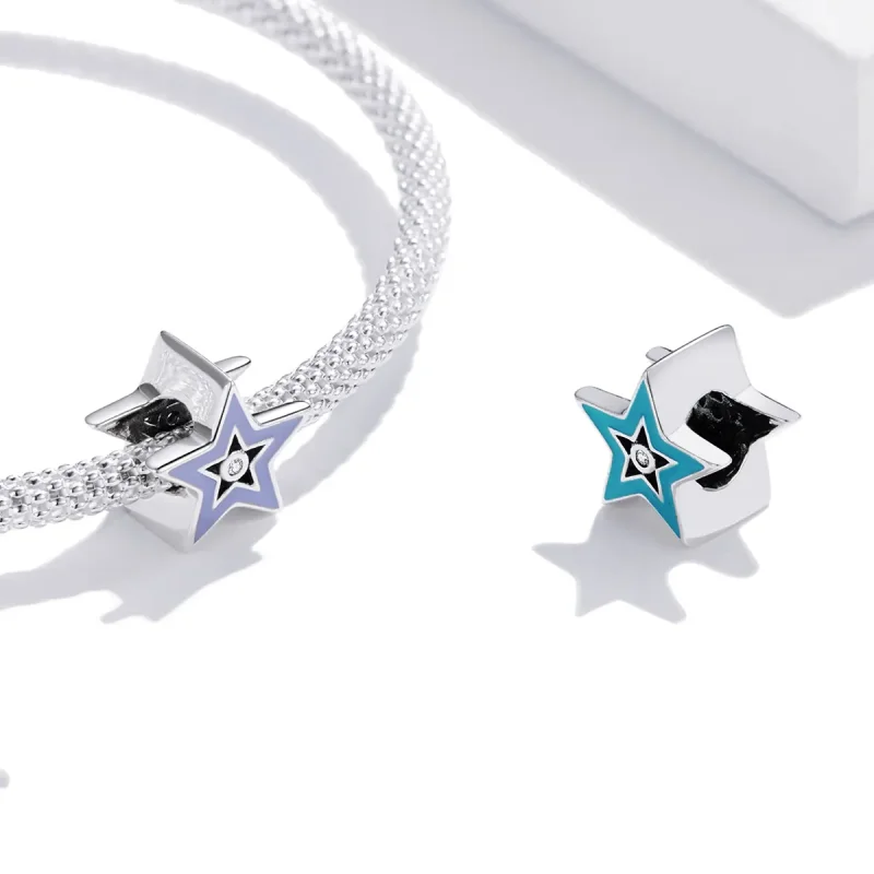 (kép) PANDORA típusú Ragyogó csillag Charm - BSC459 - Megtekintés 4
