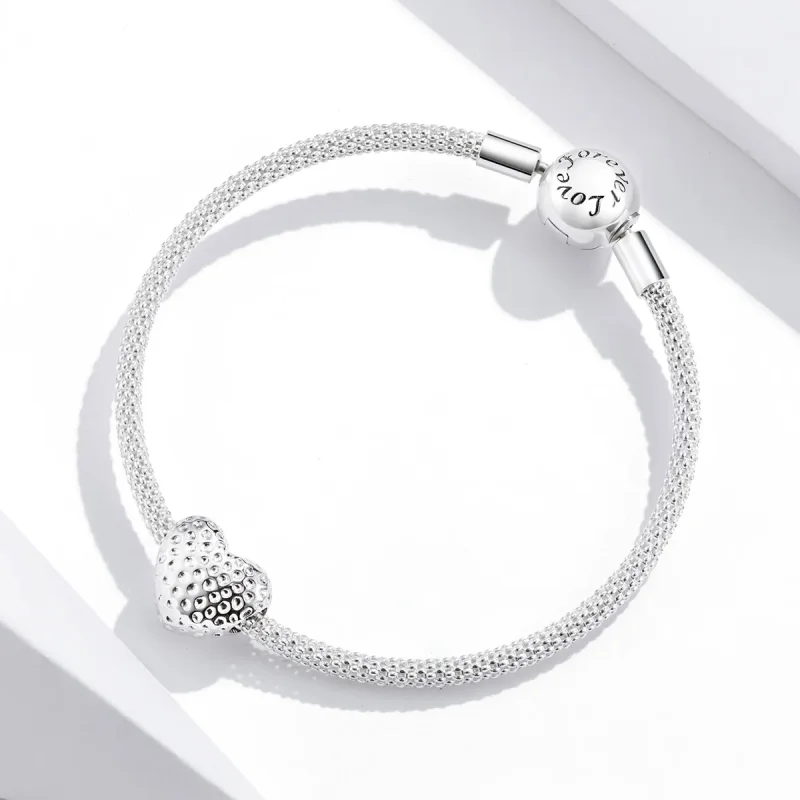 (kép) PANDORA típusú Ragyogó szív Charm - SCC1587 - Megtekintés 3