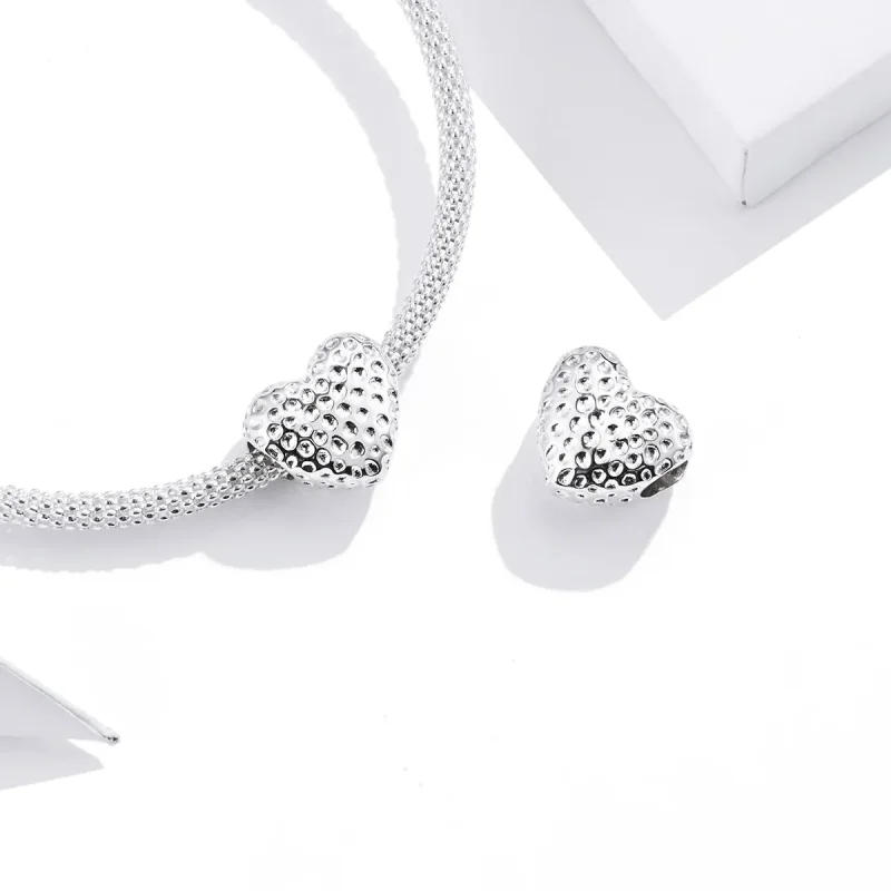 (kép) PANDORA típusú Ragyogó szív Charm - SCC1587 - Megtekintés 4