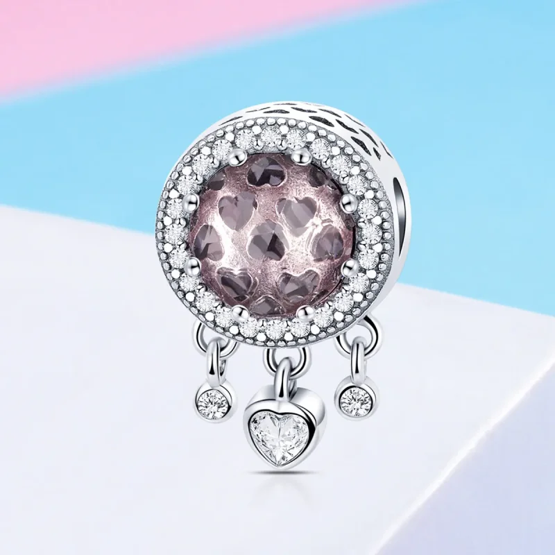 (kép) PANDORA típusú ragyogó szív charm - SCC998 - Megtekintés 2