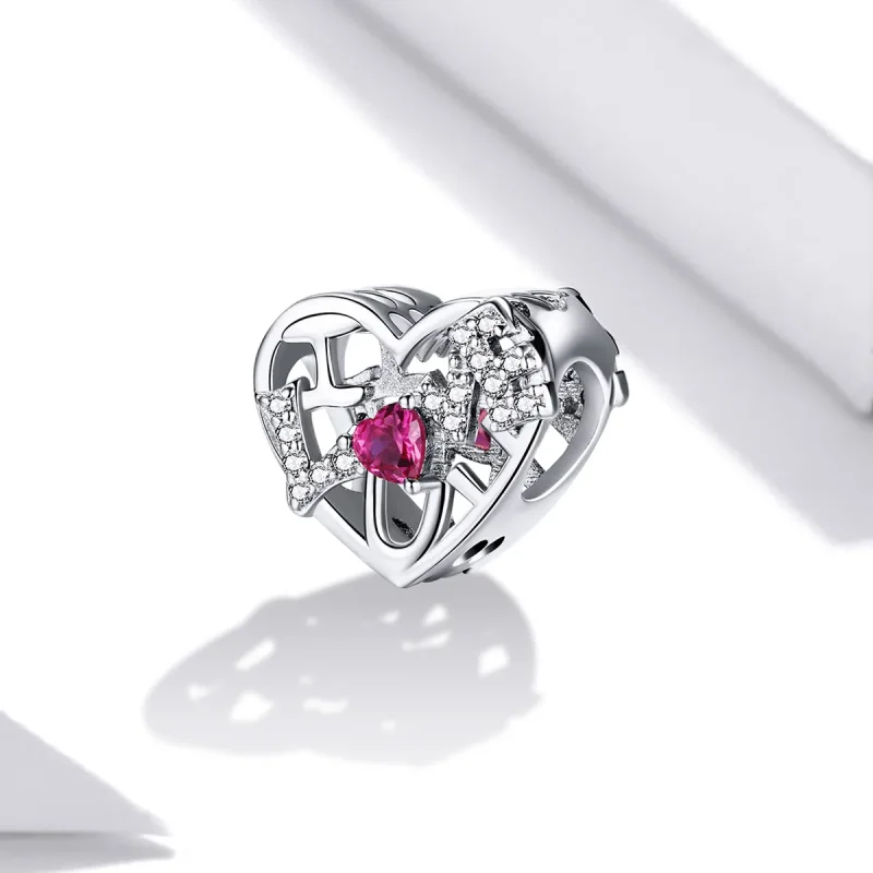 (kép) PANDORA típusú Ragyogj a szerelemben Charm - BSC479 - Megtekintés 2