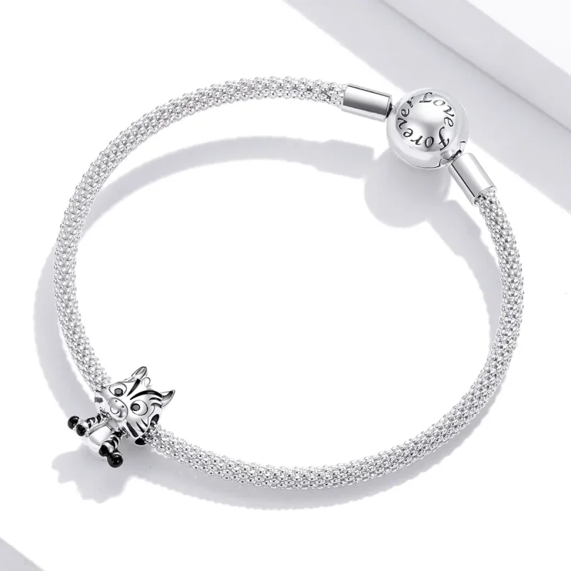 (kép) PANDORA típusú rajzfilm zebra charm - BSC387 - Megtekintés 3