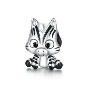 (kép) PANDORA típusú rajzfilm zebra charm - BSC387