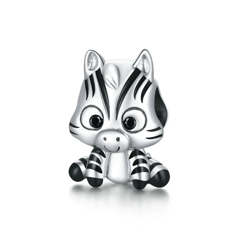 (kép) PANDORA típusú rajzfilm zebra charm - BSC387