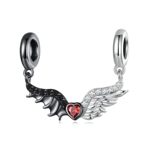 (kép) PANDORA típusú Ördögök és angyalok Charm - BSC693