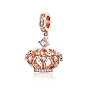(kép) PANDORA típusú regal crown függő charm - SCC1121