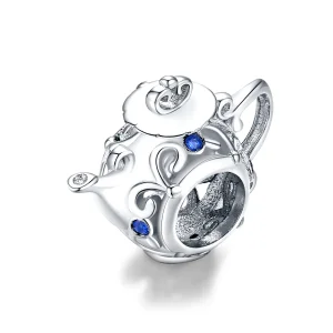 (kép) PANDORA típusú üreges teáskanna charm - BSC274