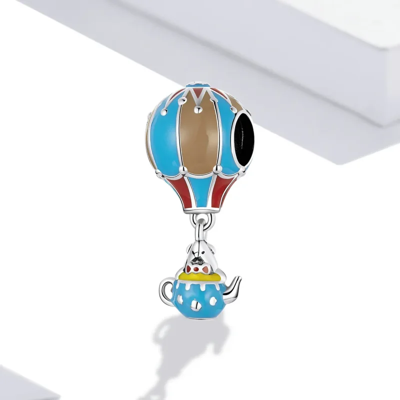 (kép) PANDORA típusú Retro hőlégballon Charm - BSC544 - Megtekintés 2