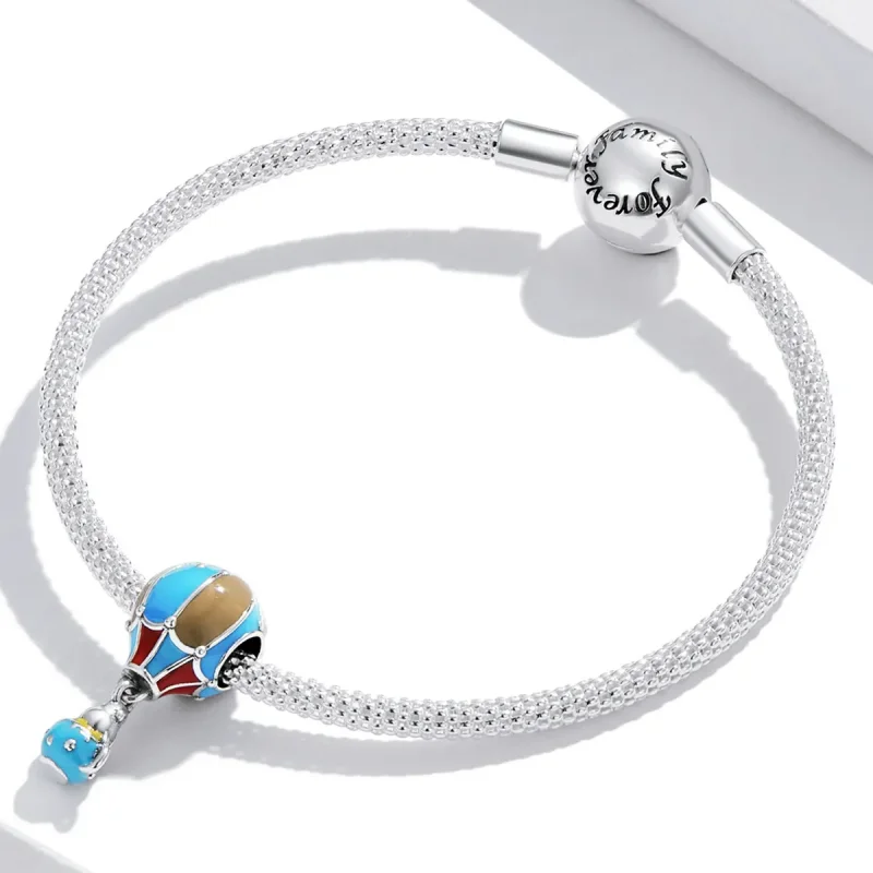 (kép) PANDORA típusú Retro hőlégballon Charm - BSC544 - Megtekintés 3