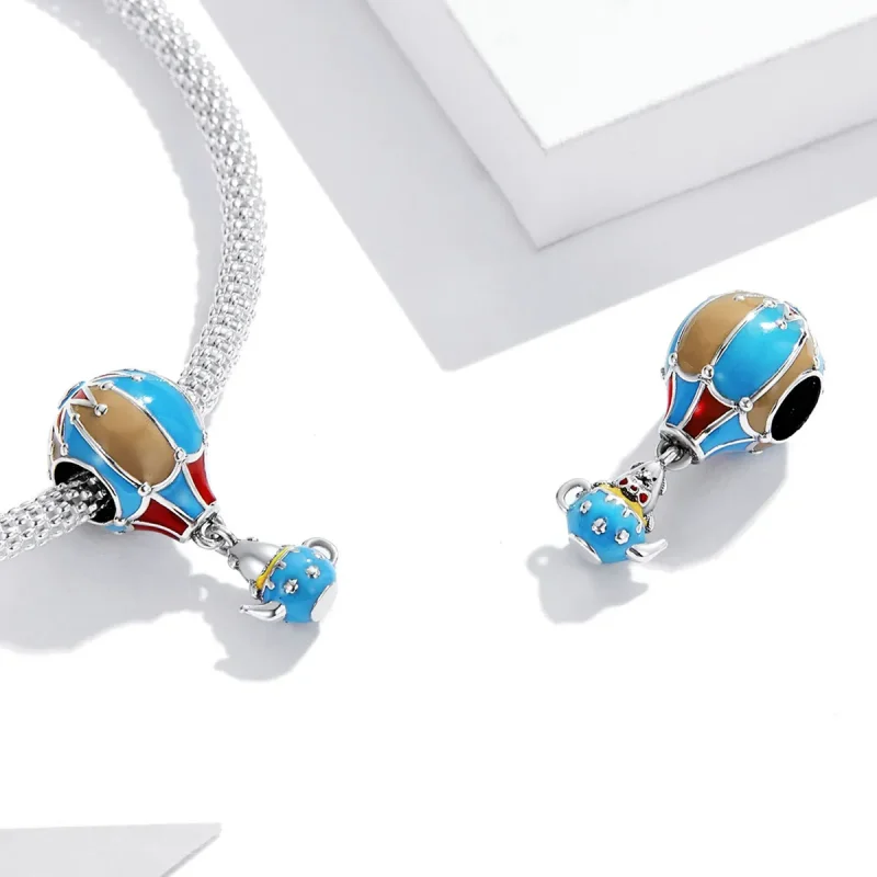 (kép) PANDORA típusú Retro hőlégballon Charm - BSC544 - Megtekintés 4