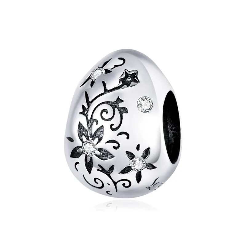 (kép) PANDORA típusú retro húsvéti tojás charm - SCC1466