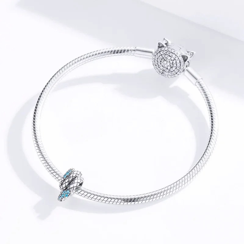 (kép) PANDORA típusú retro kígyó charm - SCC1351 - Megtekintés 2