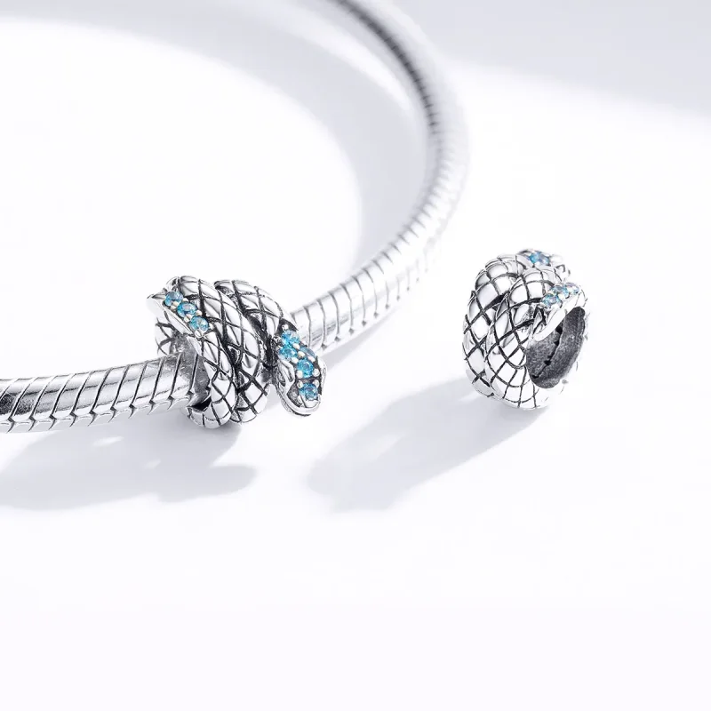 (kép) PANDORA típusú retro kígyó charm - SCC1351 - Megtekintés 4