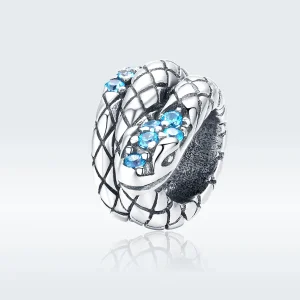 PANDORA típusú retro kígyó charm - SCC1351 (kép) PANDORA típusú retro kígyó charm - SCC1351
