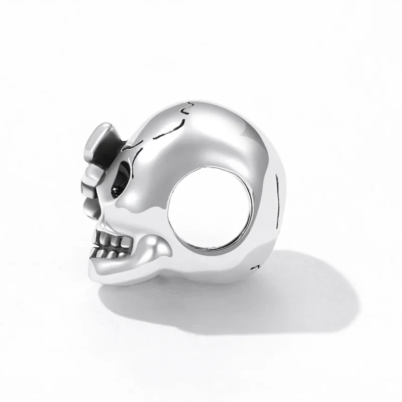 (kép) PANDORA típusú Retro koponya Charm - SCC2232 - Megtekintés 3