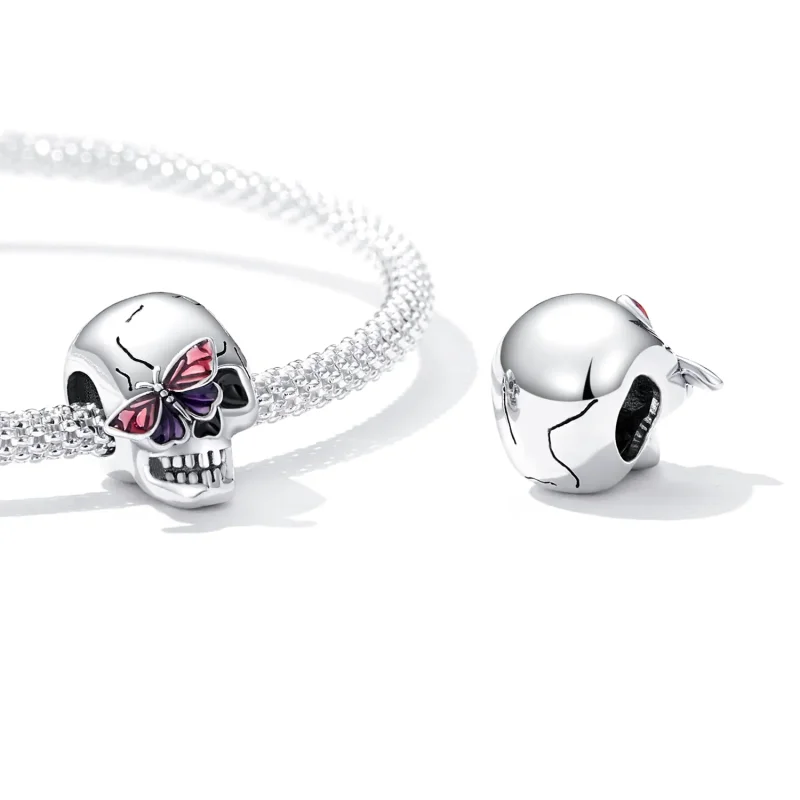 (kép) PANDORA típusú Retro koponya Charm - SCC2232 - Megtekintés 4