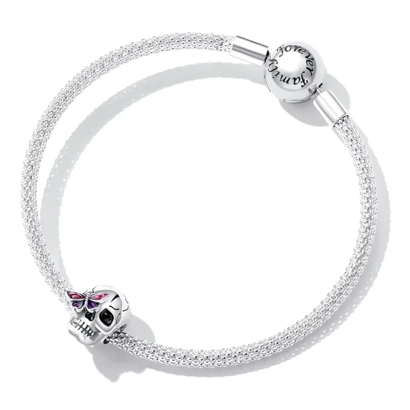(kép) PANDORA típusú Retro koponya Charm - SCC2232 - Megtekintés 5