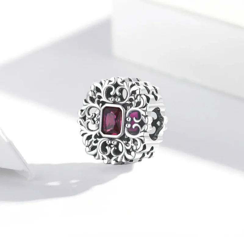 (kép) PANDORA típusú Retro minta - cirkónium Charm - SCC2152 - Megtekintés 2