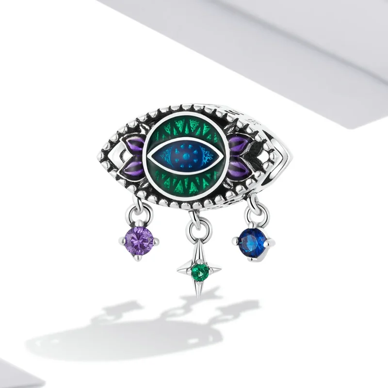 (kép) PANDORA típusú Retro Ördögszem Charm - SCC2162 - Megtekintés 2