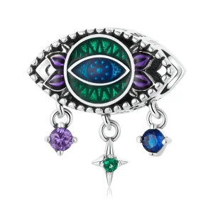 (kép) PANDORA típusú Retro Ördögszem Charm - SCC2162