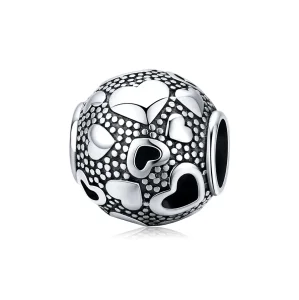 (kép) PANDORA típusú retro szív charm - SCC1451